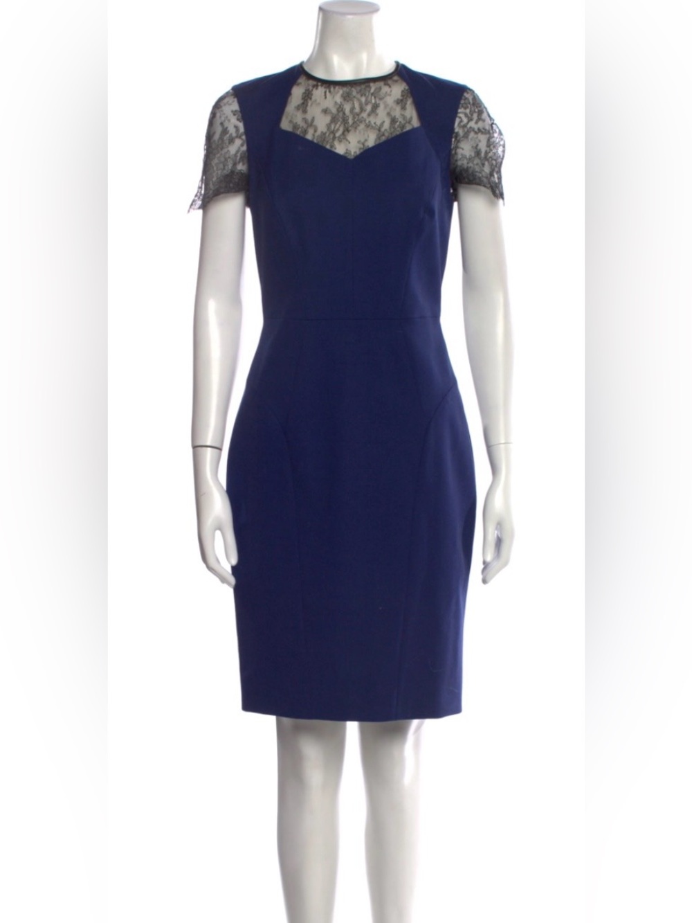 Jason Wu Virgin Wool Mini Dress in royal blue NWOT